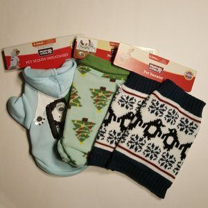 X-Small Pet Clothes Bundle - Sweatshirt, Pajamas, Sweaters, T-shirt